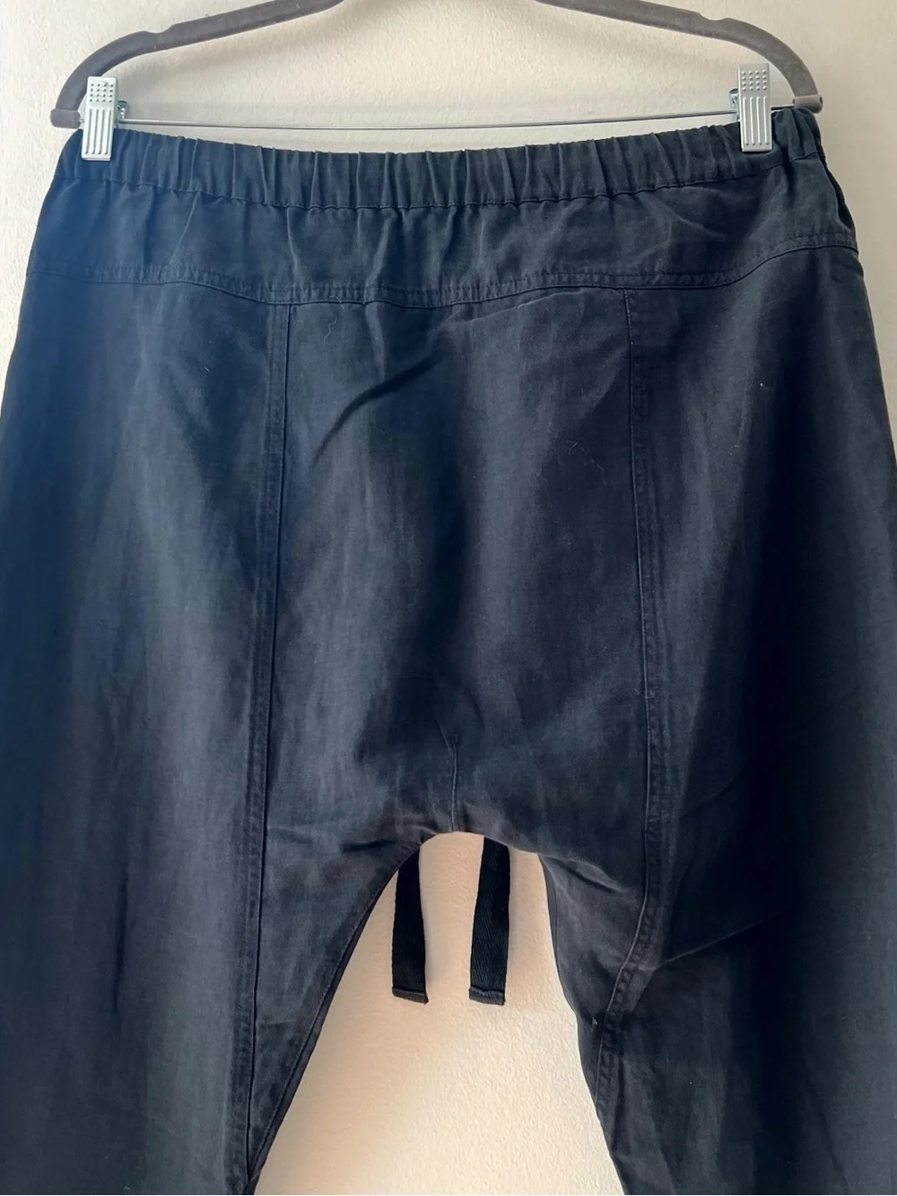 Ulla Johnson Black Linen Tencel Blend Haram Pants | Size 2